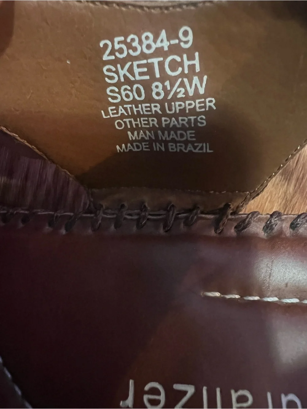 Naturalizer Brown Leather Wedge Sandals Women's Size 8.5 Comfort Stitching